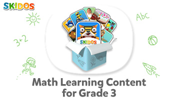 SKIDOS Math Learning Content for Third Grade
